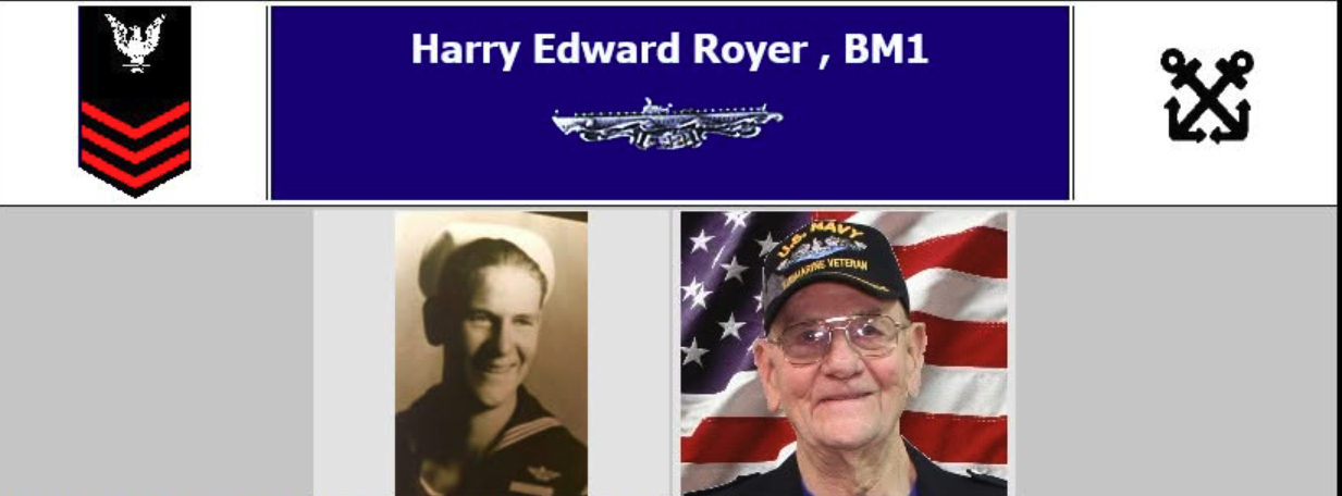Harry Edward Royer, BM1, USN
