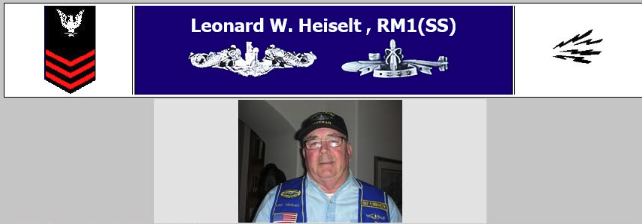 Leonard W. Heiselt, RM1(SS), USN